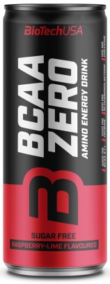 BioTech USA BCAA Zero Energy Drink 330 ml Příchuť: raspberry-lime