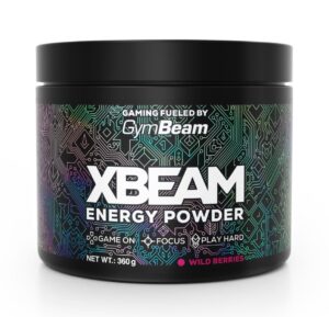 XBEAM Energy Powder - GymBeam 360 g Strawberry Kiwi