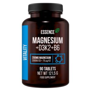 Magnesium + D3K2 + B6 - Essence Nutrition 90 tbl.
