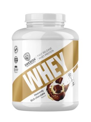 Whey Protein Deluxe - Švédsko Supplements 900 g Chocolate Fudge