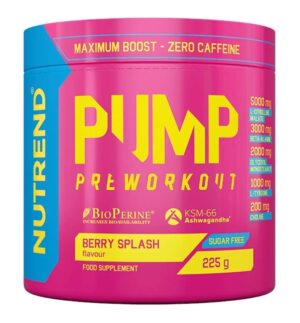 Pump (bez kofeinu) - Nutrend 225 g Bubble Gum