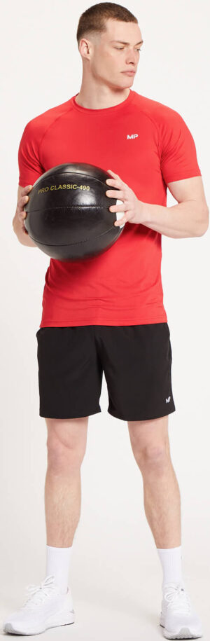 MP  MP pánské tréninkové tričko s krátkým rukávem Essential – Červené - M