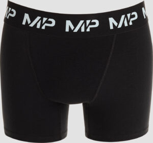 MP  MP pánské boxerky s barevným logem (3 ks) – černé / ledově zelené / ocelově modré / ledově modré - XS