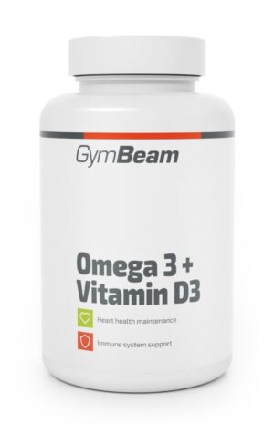 Omega 3 + Vitamin D3 - GymBeam 90 kaps.
